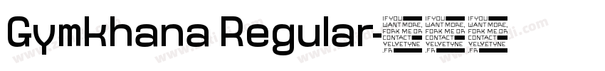 Gymkhana Regular字体转换
